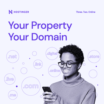 hostinger free domain